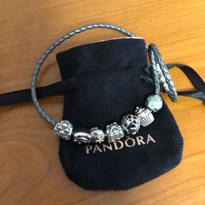Pandora bracelet with charms